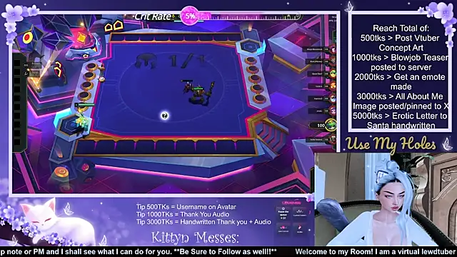 Snapshot of SassyKittyn chatting on 12.12.24 SassyKittyn online show from 12.12.24