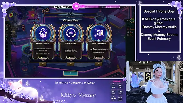 Snapshot of SassyKittyn chatting on 12.17.24 SassyKittyn online show from 12.17.24