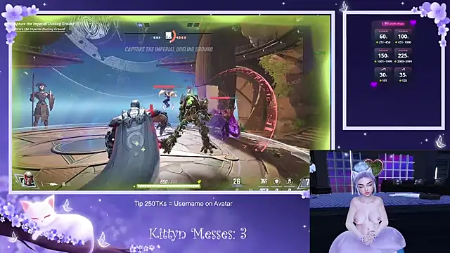 Snapshot of SassyKittyn chatting on 02.13.25 SassyKittyn online show from 02.13.25