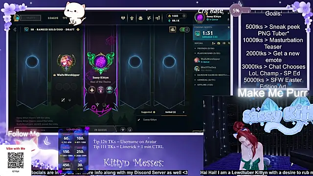 Snapshot of SassyKittyn chatting on 03.17.25 SassyKittyn online show from 03.17.25