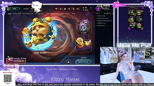 Snapshot of SassyKittyn chatting on 03.20.25 SassyKittyn online show from 03.20.25