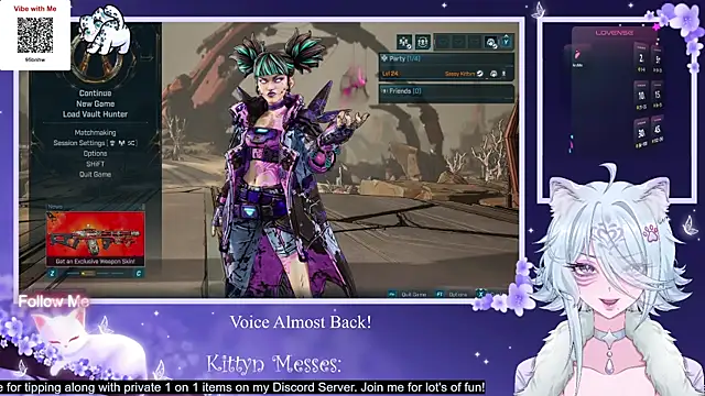 Snapshot of SassyKittyn chatting on 10.21.25 SassyKittyn online show from 10.21.25