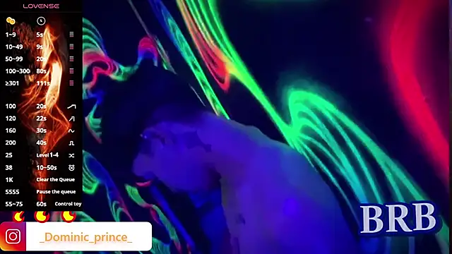 Snapshot of DominicPrince chatting on 10.21.25 DominicPrince online show from 10.21.25