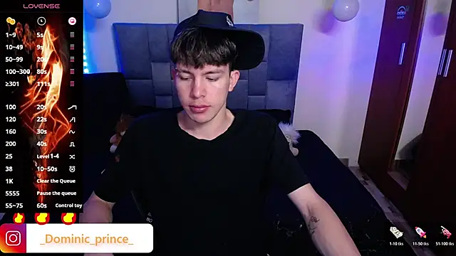 Snapshot of DominicPrince chatting on 10.21.25 DominicPrince online show from 10.21.25