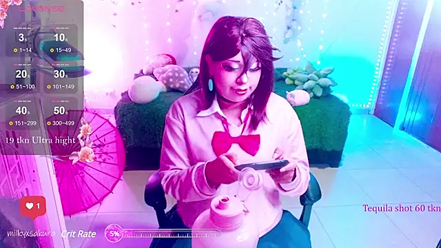 MilkyXSakura online show from 02.20.25