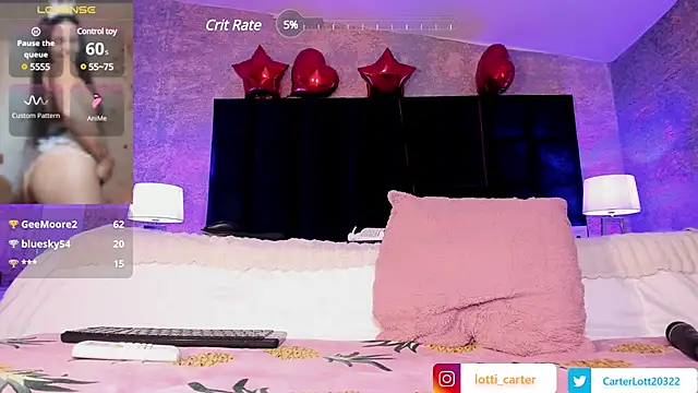 Snapshot of LottiCarter chatting on 02.20.25 LottiCarter online show from 02.20.25