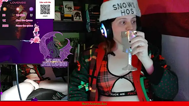 Snapshot of Rae-Suon chatting on 12.25.24 Rae-Suon online show from 12.25.24