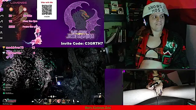 Snapshot of Rae-Suon chatting on 12.25.24 Rae-Suon online show from 12.25.24