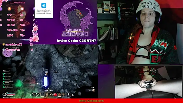 Snapshot of Rae-Suon chatting on 12.25.24 Rae-Suon online show from 12.25.24
