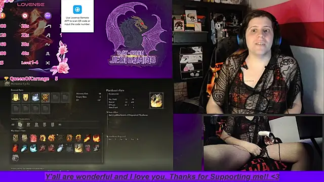 Snapshot of Rae-Suon chatting on 01.08.25 Rae-Suon online show from 01.08.25
