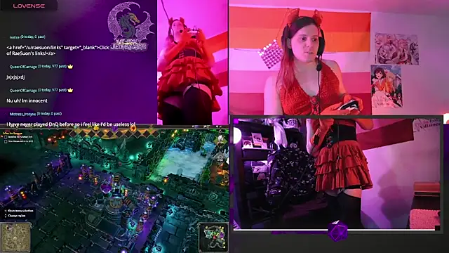Snapshot of Rae-Suon chatting on 02.05.25 Rae-Suon online show from 02.05.25