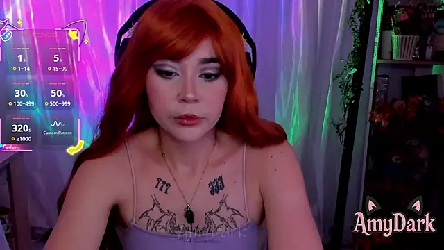 Snapshot of _AmyDark chatting on 10.03.25 AmyDark online show from 10.03.25