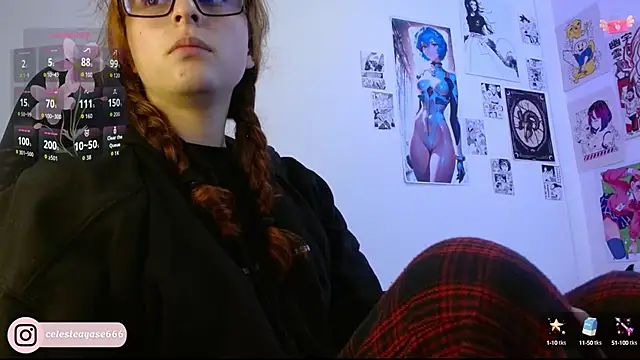 Snapshot of CelesteAyase chatting on 10.17.25 CelesteAyase online show from 10.17.25