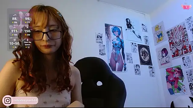 Snapshot of CelesteAyase chatting on 10.21.25 CelesteAyase online show from 10.21.25