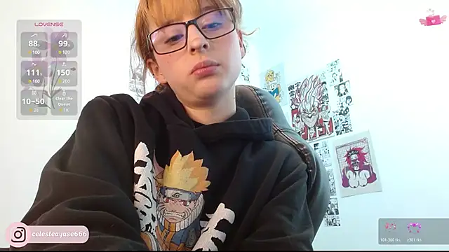 Snapshot of CelesteAyase chatting on 10.29.25 CelesteAyase online show from 10.29.25