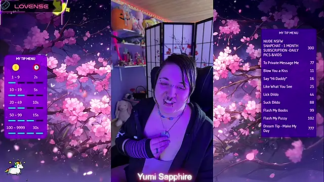 yumi sapphire online show from 04.21.26