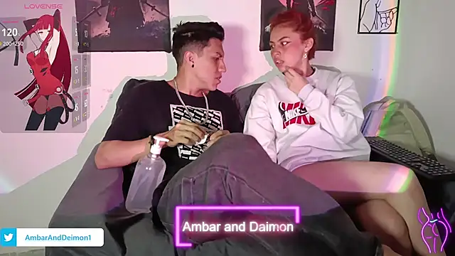Snapshot of Ambar_and_daimon_ chatting on 09.09.25 Ambar and daimon online show from 09.09.25