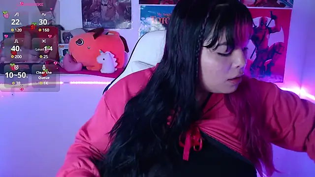 Snapshot of Pinky-Flower chatting on 03.11.25 Pinky-Flower online show from 03.11.25