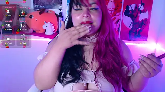 Snapshot of Pinky-Flower chatting on 03.14.25 Pinky-Flower online show from 03.14.25