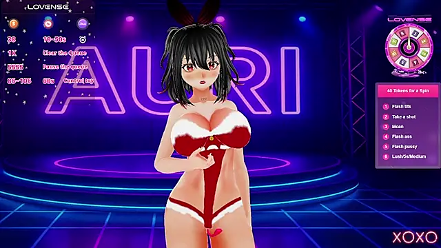 Auri Hikaru online show from 12.18.25