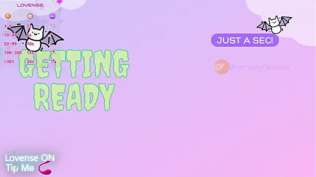 HoneyyCeleste online show from 10.15.25