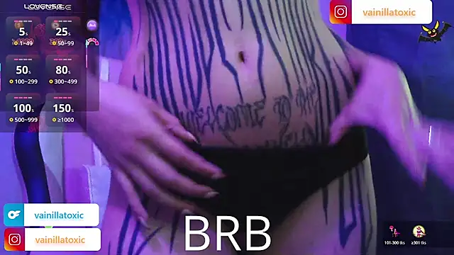 vainilla doll online show from 02.10.26