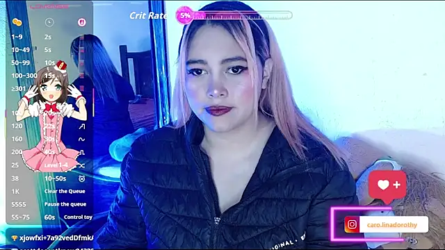 Snapshot of caro_lina20 chatting on 09.25.25 caro lina20 online show from 09.25.25