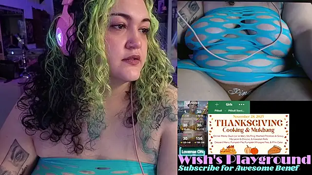 Snapshot of nevermakeawish chatting on 11.21.25 nevermakeawish online show from 11.21.25