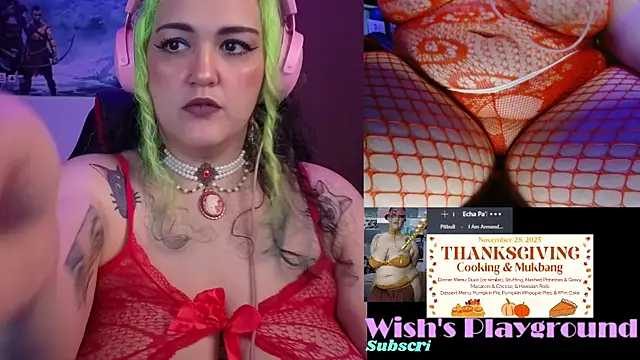 Snapshot of nevermakeawish chatting on 11.26.25 nevermakeawish online show from 11.26.25