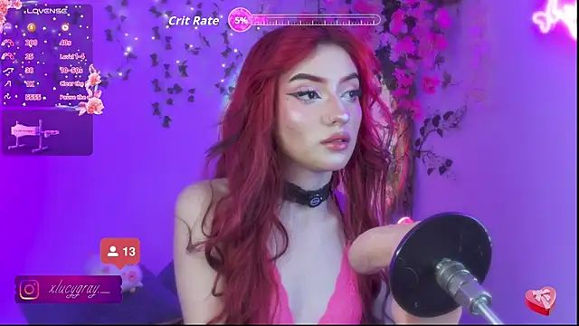 Snapshot of LucyGray chatting on 07.17.26 LucyGray online show from 07.17.26