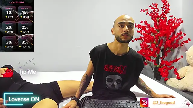 Snapshot of 2_fire chatting on 11.27.25 2 fire online show from 11.27.25