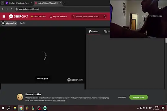 Snapshot of Miqueas2 chatting on 10.17.25 Miqueas2 online show from 10.17.25