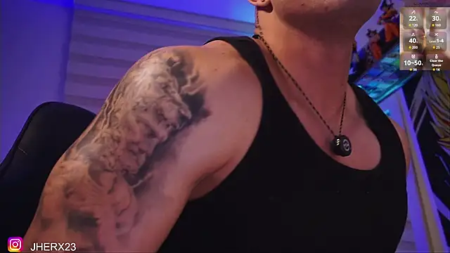 Snapshot of Jherxx chatting on 11.26.25 Jherxx online show from 11.26.25