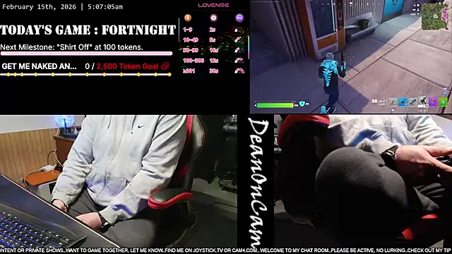 Snapshot of DeanonCam chatting on 02.15.26 DeanonCam online show from 02.15.26