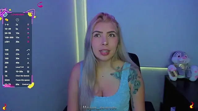 Megan sexrosse online show from 03.18.26