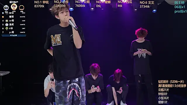 Snapshot of St-01 chatting on 06.26.26 St-01 online show from 06.26.26