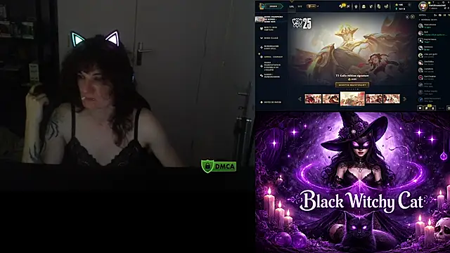 Black Kitty Witch online show from 07.24.26