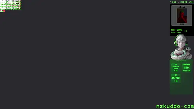 Snapshot of mskuddo chatting on 12.25.24 mskuddo online show from 12.25.24