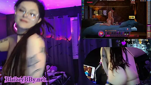 Snapshot of BlaizeyBBy chatting on 12.21.24 BlaizeyBBy online show from 12.21.24