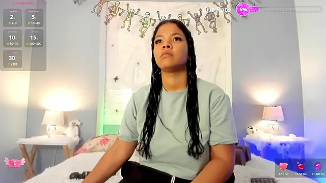 Snapshot of SophiaaStone chatting on 10.24.25 SophiaaStone online show from 10.24.25