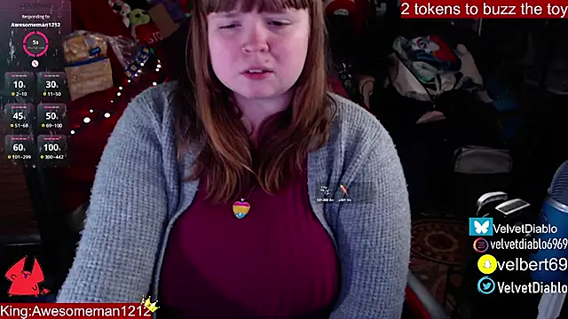 VelvetDiablo online show from 01.22.25