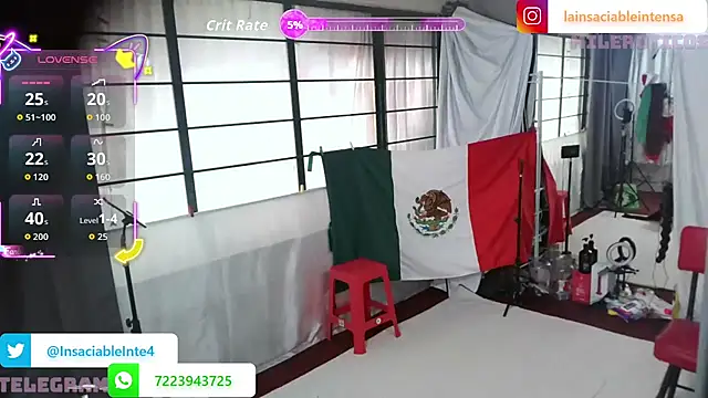 LaInsaciableIntensa online show from 10.18.25