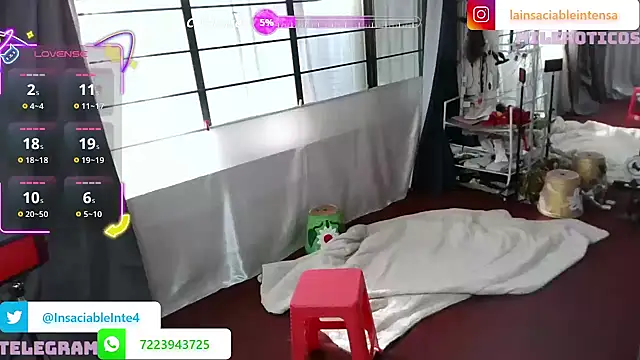 LaInsaciableIntensa online show from 11.21.25