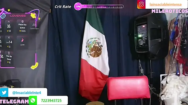 LaInsaciableIntensa online show from 07.18.26