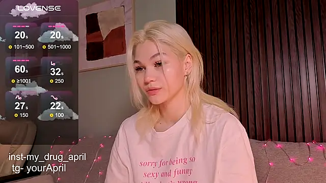 Snapshot of MyApril chatting on 09.27.25 MyApril online show from 09.27.25