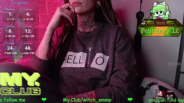 Witch Emma online show from 02.12.26