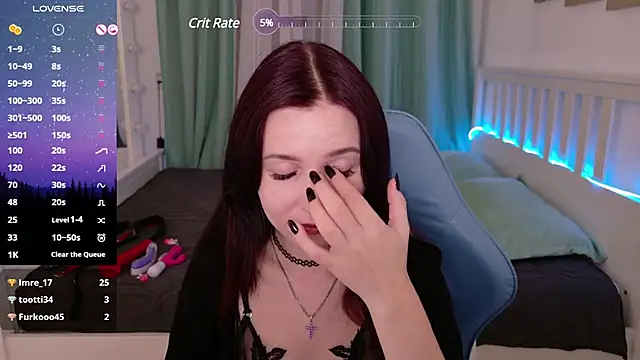 Snapshot of LissMoon chatting on 12.02.24 LissMoon online show from 12.02.24