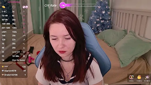 Snapshot of LissMoon chatting on 12.24.24 LissMoon online show from 12.24.24