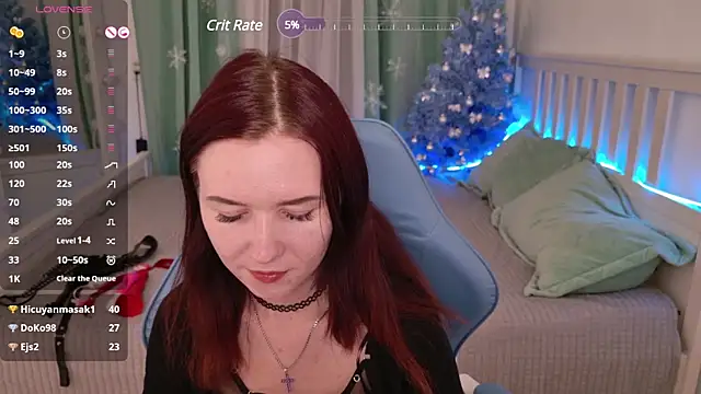 Snapshot of LissMoon chatting on 12.25.24 LissMoon online show from 12.25.24