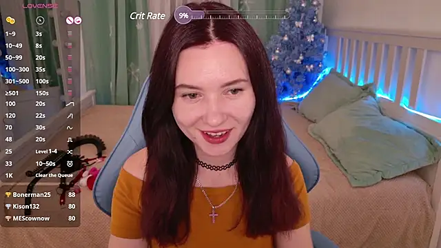 Snapshot of LissMoon chatting on 12.31.24 LissMoon online show from 12.31.24